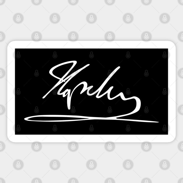 Signature of Napoleon Bonaparte, Emperor of France Sticker by TuncGK